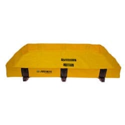 4' X 4' X 8", 79 Gallon Spill Capacity, Folding Spill Containment Berm, Rigid-Lock QuickBerm® Lite, Yellow - 28370