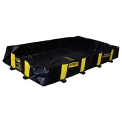 6' X 8' X 12", 355 Gallon Spill Capacity, Drive Over Berm, Rigid-Lock QuickBerm®, Black - 28516