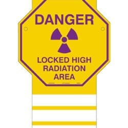 Three Pocket 12" Octagonal Sign - Danger Locked HRA