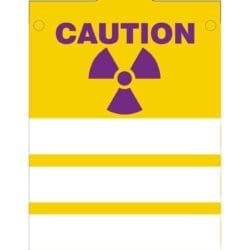 Three Pocket Rope Cut Out Sign