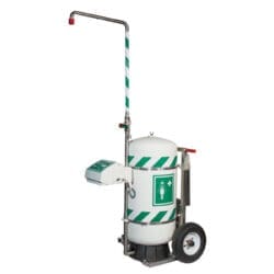 30 Gallon, Portable Hughes Self-Contained Safety Shower With Eye/Face Wash, Mobile - 40K45G