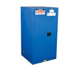 60 Gallon, 2 Shelf, 2 Doors, Self Close, Hazardous Material Cabinet, Sure-Grip® EX, Royal Blue - 866028