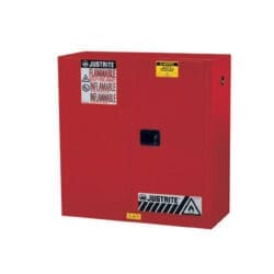 30 Gallon Red Flammable Safety Cabinet, 2 Manual Close Door - Sure-Grip® EX- #893001
