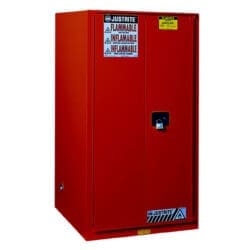 60 Gallon, 2 Shelves, 2 Doors, Manual Close, Sure-Grip® EX Flammable Cabinet, Red - 896001