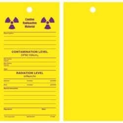 CRM/Contamination Level 4" x 8" - Tag