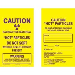 CRM/Hot Particles 5 7/8" x 3 3/8" - Tag