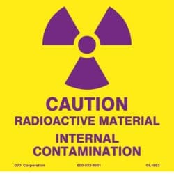 CRM/Internal Contamination 3" x 3" - Label