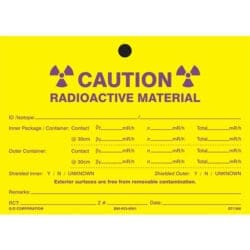 CRM ID/Isotope 5" x 7" - Tag