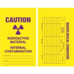 CRM/Internal Contamination 4" x 6.5" - Tag