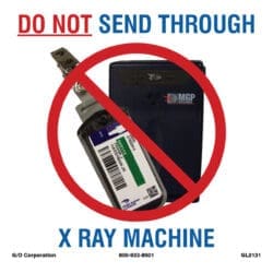 Do Not Send Through XRay Machine 6" x 6" - Label
