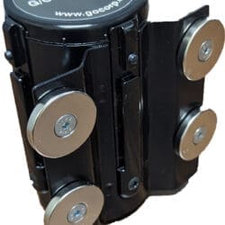 Retractable Tape Unit - Rare Earth Magnets - Black