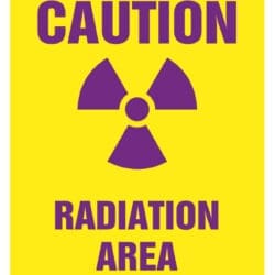 Caution - Radiation Area - Standard Industry Sign