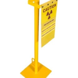 Stanchion with Sign Holder and Rope Holder